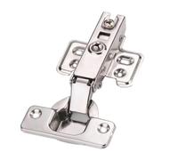 Cabinet Door Hinges 10 Piece Hinges Stainless Steel Hydraulic Cabinet Door Hinge Damper Buffer Soft Quiet Closing for All Kitchen Cupboard Furniture(Full-Overlay)