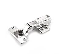 Cabinet Door Hinges Full Size 304 Stainless Steel Hydraulic Hinge Pure Copper Damper Buffer Cabinet Cupboard Door Hinges Furniture Hardware(Half Overlay)