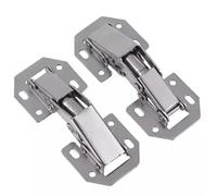 Cabinet Door Hinges, Soft Closing Hydraulic Buffer 90 Degree Drilling-Free Hinge for Furniture, 1 Piece, 3 Inch, Durable Hardware for Easy Installation