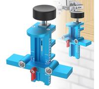 Cabinet Door Installation Jig 3-in-1 Mounting Tool with Adjustable Positioner Aluminium Alloy Cabinet Door Mounting Jig for Mount Hinges for Most Cabinets Doors