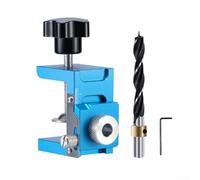 Cabinet Door Installation Jig, Adjustable Woodworking Template with Front Scale for Precise Alignment, Aluminum Alloy Clamp Positioner for Panels up to 40 mm,a