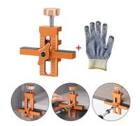 Cabinet Door Installation Jig for Precision Positioning, 7-40mm Adjustable, Quick and Easy Tool for Woodworking, Made of Aluminum Alloy, for Orange
