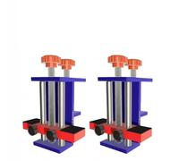 Cabinet Door Installation Positioner Adjustable Aluminum Alloy Jig 0-30mm Range for 10-30Mm Boards Home Cabinet Fitting Tool Blue