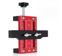Cabinet Door Installation Positioner, Adjustable Cabinet Height 10-60mm Aluminum Alloy Cabinet Door Mounting Jig for Easy Door Support and Alignment, for Mount Hinges