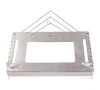 Cabinet Door Installation Positioner Stainless Steel Handle Hole Locator with 7 Spacing Options for Kitchen Cupboard Hardware Jig Drilling Guide Tool
