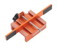 Cabinet Door Jig Aluminum Alloy Mounting Position Jig, Frame and Frameless Cabinet Door Installation Tool, Height Adjustable Support Arm with Clear Scale for Left Right