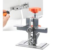 Cabinet Door Jig - Mounting Positioner, Adjustable Left Right Hand Compatible, High Load Bearing Capacity, Accurate Mating Alignment Tool | Stainless Steel Base for Most Hinges Quick Setup