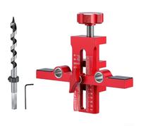 Cabinet Door Jig with Double Hole Alignment and Optical Measurement Scale Supporting Panel Thicknesses from 8mm to 40mm for Precise For Hinge Installation (C)