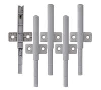 Cabinet Door Latch Catch Magnetic Abs Push to Open 5pcs Iron