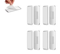 Cabinet Door Magnets Ultra Thin No Drill Adhesive Stainless Steel 4 Pack, Cupboard Door Magnets for Kitchen Bathroom Closet Doors Closure