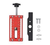 Cabinet Door Mounting Jig Set Duty Aluminum Alloy Tool with Support Arm for Kitchen Bathroom Cabinet Hinge Installation Fits 0-70mm Adjustment and 85mm Thickness Boards