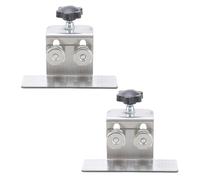 Cabinet Door Mounting Jigs Stainless Steel Frame Clamp, 2 Pack | Lightweight Stainless Steel Frame Clamp for Installation in Woodworking for Wardrobe Mounting