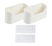 Cabinet Door Organizer - No Drilling Cabinet Doors Shelf, Space Saver Basket | Durable 2pcs Wall Mounted Adhesive Rack, Pantry Bathroom Kitchen Organizer For Inside Cupboard Door Home Storage Use
