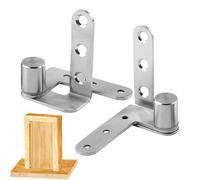 Cabinet Door Pivoting Hinge - Secret Door Pivoting Hinge - Shaft Fittings Stainless Steel Bookcase Hardware for Home Store Closet Cupboard Shed