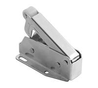 Cabinet Door Push Lock, Magnetic Rebound Self-Latching Device for Wardrobe Cupboard, Handle-Free Silver 5x4x3cm