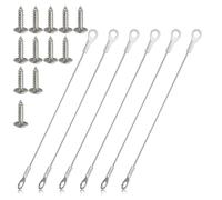 Cabinet Door Restraint Cupboard Hinge Limiter Opening Angle Limiter Cupboard Door Protector Hinge with Mounting Screws Stainless Steel Restraint Cable for Limit Swing (6 Inch)