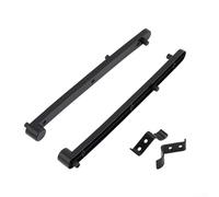 Cabinet Door Slides with Rails Track and Accessories for Bookcase and Cupboard, Offering Stable and Smooth Flip Up Door Movement with Plastic Construction (Black)