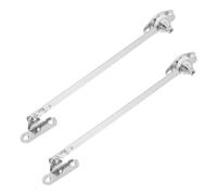 Cabinet Door Support Hinge Silver Zinc Alloy 2pcs for Cabinets