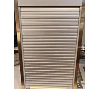 Cabinet Door Tambour, Sliding Doors with Track for Closet or Buffet, Folding Cupboard Gate Screen, Pull Up and Down to Open