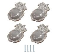 Cabinet Drawer Handles 4Pcs Ceramic Handle Cabinet Drawer Wardrobe Door Octopus Marine Animal Color Single Hole Knobs Gray