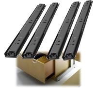 Cabinet Drawer Slides 4 Pcs 2-Section Telescopic Ball Bearing Slide Track Rail(25cm/10Inch)