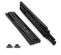 Cabinet Drawer Slides，Full Extension Runners, Load Capacity 35 kg/Pair, Heavy Duty Runners for Drawers, Easy Install, Wooden Steel Drawers Dresser Toolbox Bathroom Cabinet(Black) (2, 300mm)