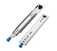 Cabinet Drawer Slides, runners3-Sections Full Extension Silent Ball Bearing Side Mount Drawer Runners,Heavy Duty Industrial Slides,Load 120kg,250mm~1250mm,with Lock,1 Pair (32in/800mm)(46in/1150mm)