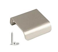 Cabinet Finger Pulls - Edge Mounted Drawer Pull Handles Set Furniture Knobs | Cabinet Grip Hardware Bathroom Cabinets Wardrobe Doors