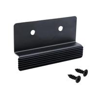 Cabinet Foot Pull for Trash Drawer | Hands-Free Garbage Door Opener, Stainless Steel Touchless Kitchen Hardware, Under Cabinet Toe Pull Handle for Bins and Drawers, Black