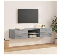 Cabinet Grey Sonoma 150x39x30cm Engineered Wood Matte Ample Storage Low Profile