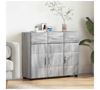 Cabinet Grey Sonoma 88.5x30.5x73cm Engineered Wood Matte Modern Storage Console