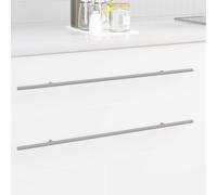 Cabinet Handle 12 pcs set 700mm Stainless Steel Silver Brushed Bar Pulls Kitchen