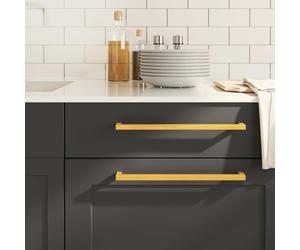 Cabinet Handle 20pc Brushed Gold Stainless Steel 320mm Modern Square Pack of 20