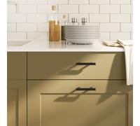 Cabinet Handle Black 64mm Stainless Steel T-Bar Drawer Pull 10pcs Brushed matte