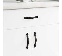 vidaXL Handle 968 pcs Black Zinc Alloy, Kitchen Design, Irregular Shapes, Classic Inspiration, Unique Touches, Aesthetic Appeal, Timeless Elements for Every Home
