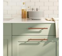 Cabinet Handle Brushed Bronze 160 mm Stainless Steel T-Shape Drawer Pull Modern