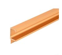 Cabinet handle for sliding doors crafted from aluminum alloy featuring an embedded slotted design for a clean, flush mount on furniture surfaces (300 mm gold)