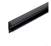 Cabinet handle for sliding doors crafted from aluminum alloy featuring an embedded slotted design for a clean, flush mount on furniture surfaces (300 mm black)