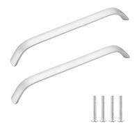 Cabinet Handle Silver, 2 pack Handle for Furniture Door Modern-192mm/7.6in