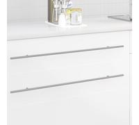 Cabinet Handle Silver Stainless Steel Modern Kitchen Bathroom Wardrobe vidaXL