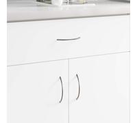 vidaXL Handle 1385 pcs Silver 107 x 3.6 x 23 mm Stainless Steel