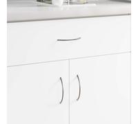Cabinet Handle Silver Stainless Steel 107mm Curved Polished Ergonomic x1385 Pack