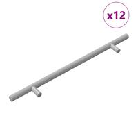 Cabinet Handle 300mm Stainless Steel Silver Bar Grip 12pcs Long Modern Polished