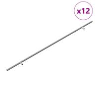 Cabinet Handle Silver Stainless Steel Modern Kitchen Bathroom Wardrobe vidaXL