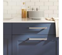 Cabinet Handles 10 pcs Silver 192mm Stainless Steel Brushed Modern Drawer Pulls