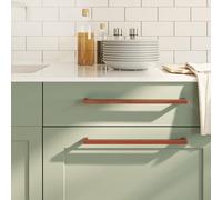 Cabinet handles 10pc Bronze 320mm Stainless Steel Square Tube 332x12x35mm Modern