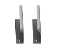 Cabinet handles 2 Packs Cabinet Pulls Aluminum Alloy Finger Edge Pulls Concealed Handle Doorway Colourful Cupboard Handles,Drawer Knobs,Kitchen Door Levers for Bathroom,Closet,Wardrobe(Grey,1000mm)