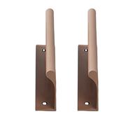 Cabinet handles 2 Packs Cabinet Pulls Aluminum Alloy Finger Edge Pulls Concealed Handle Doorway Colourful Cupboard Handles,Drawer Knobs,Kitchen Door Levers for Bathroom,Closet,Wardrobe(Curry,1000mm)