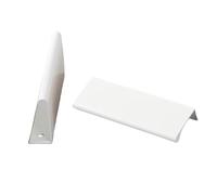 Cabinet handles 2 Packs Cabinet Pulls Aluminum Alloy Finger Edge Pulls Concealed Handle Doorway Colourful Cupboard Handles,Drawer Knobs,Kitchen Door Levers for Bathroom,Closet,Wardrobe(White,1000mm)