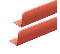 Cabinet handles 2 Packs Concealed Handle Cupboard Handles rounded corner,Drawer Knobs Hidden Kitchen Door Levers for Bathroom,Closet,Wardrobe,Room Pulls Cabinet Pulls Aluminum Alloy(Orange,300mm)